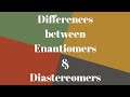 Differences between Enantiomers & Diastereomers| JEE|Neet|CBSE CHEMISTRY|grade XI
