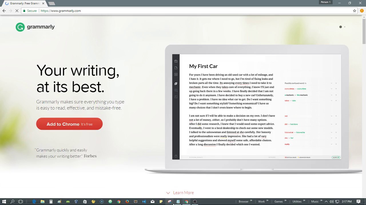 7 ay free trial for grammarly