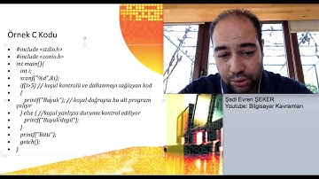 C Programlama 3 Akış Kontrolü (if-else)