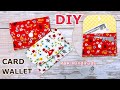 Easy Diy Card Wallet Sewing Tutorial | Sewing Ideas | วิธีเย็บกระเป๋าใส่บัตรแบบง่ายๆ | P&amp;K Handmade