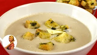 Такой вкусный!! СЛИВОЧНО-ГРИБНОЙ сырный СУП-ПЮРЕ с сухариками нежный Готовить просто с Люсьеной Такой вкусный!! СЛИВОЧНО-ГРИБНОЙ сырный СУП-ПЮРЕ с сухариками нежный Готовить просто с Люсьеной
