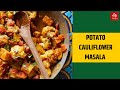 Potato cauliflower masala how to make potato cauliflower masala  etv bharat food