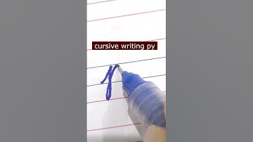 How to write small letter py | Cursive writing a to z #cursivewriting #handwriting  #shorts #cursive