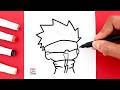 Cómo dibujar a GOJO SATORU Niño paso a paso | Jujutsu Kaisen