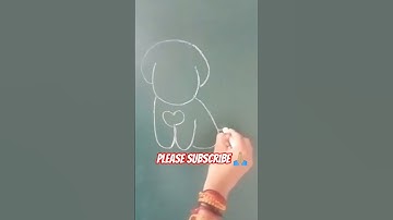 How To Draw a Cute Puppy 🐶 || Very Easy Puppy Drawing Tutorial || #drawing #video #tutorial #shorts