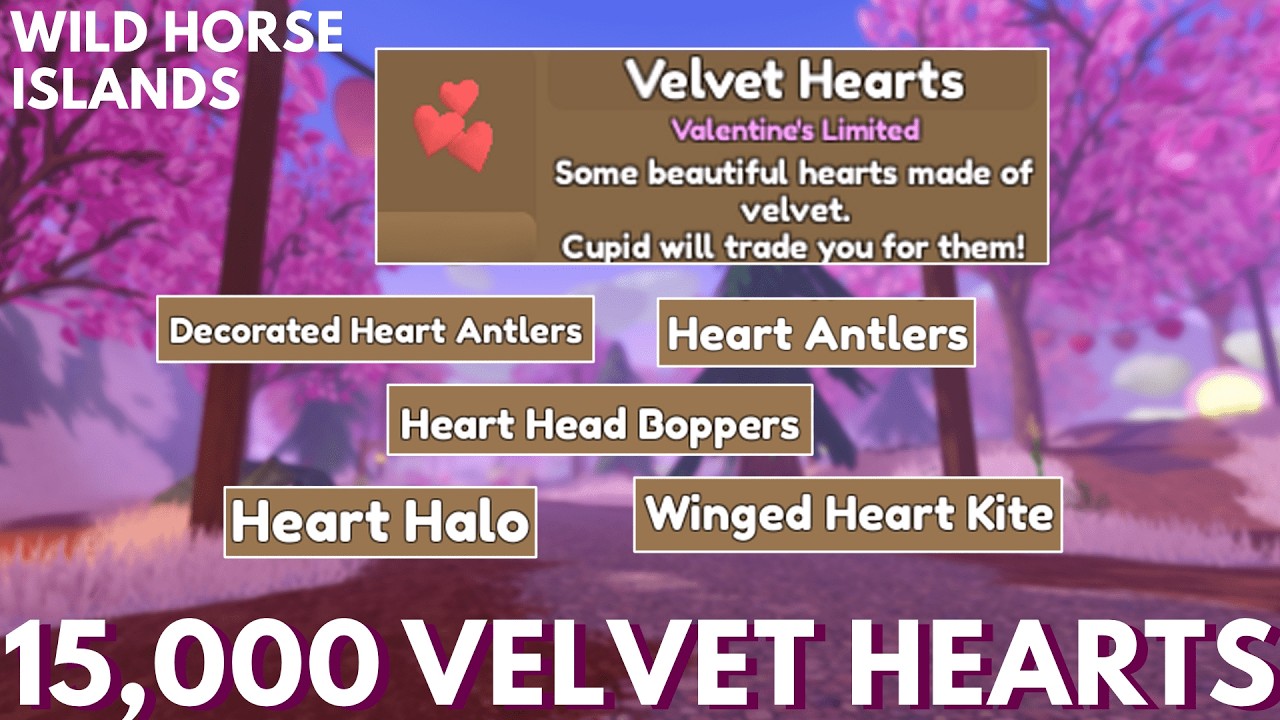 Подарите Купидону 15 000 бархатных сердечек и получите невероятные награды на острове Диких Лошад...