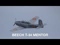 Beech T-34 Mentor 2019 Gijón air-show display.