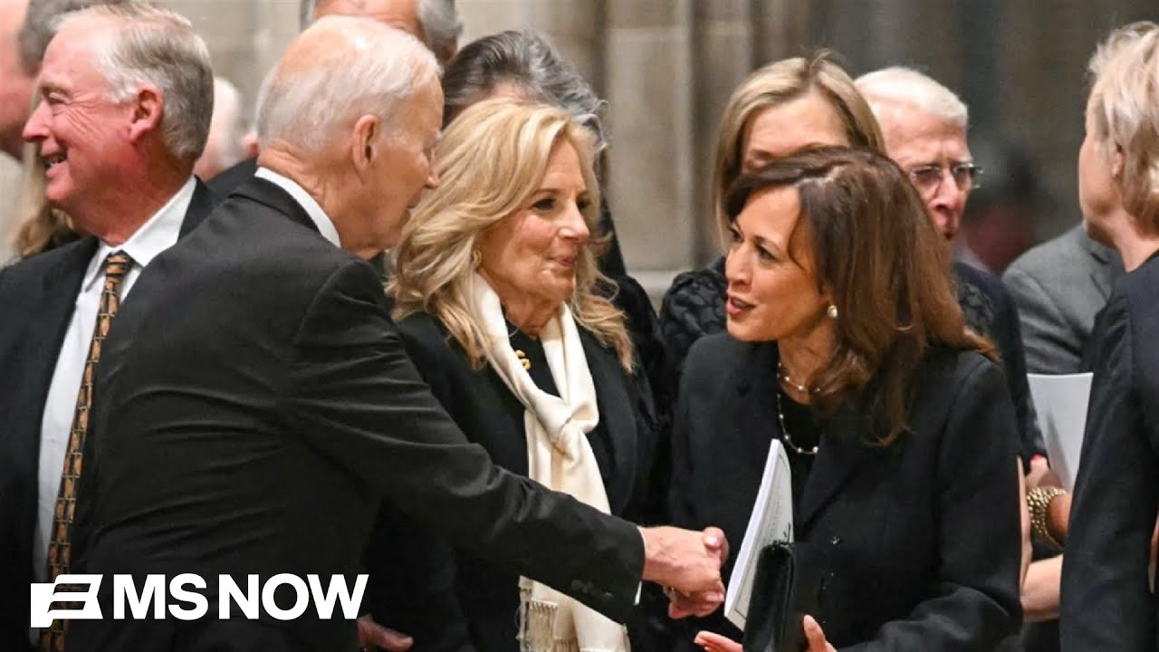 Bush, Biden and Harris attend funeral service for Dick Cheney