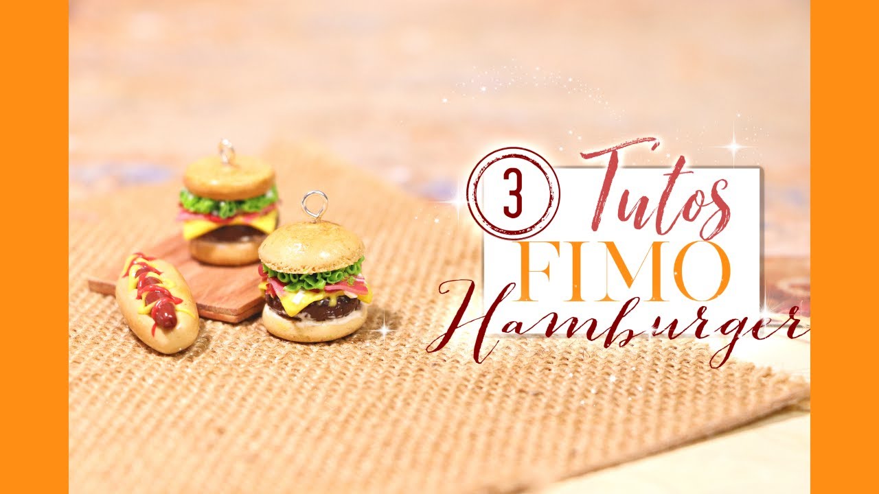 // 3 Tutos FIMO : Hamburger , Hot dog , Burger Toast \\ - YouTube