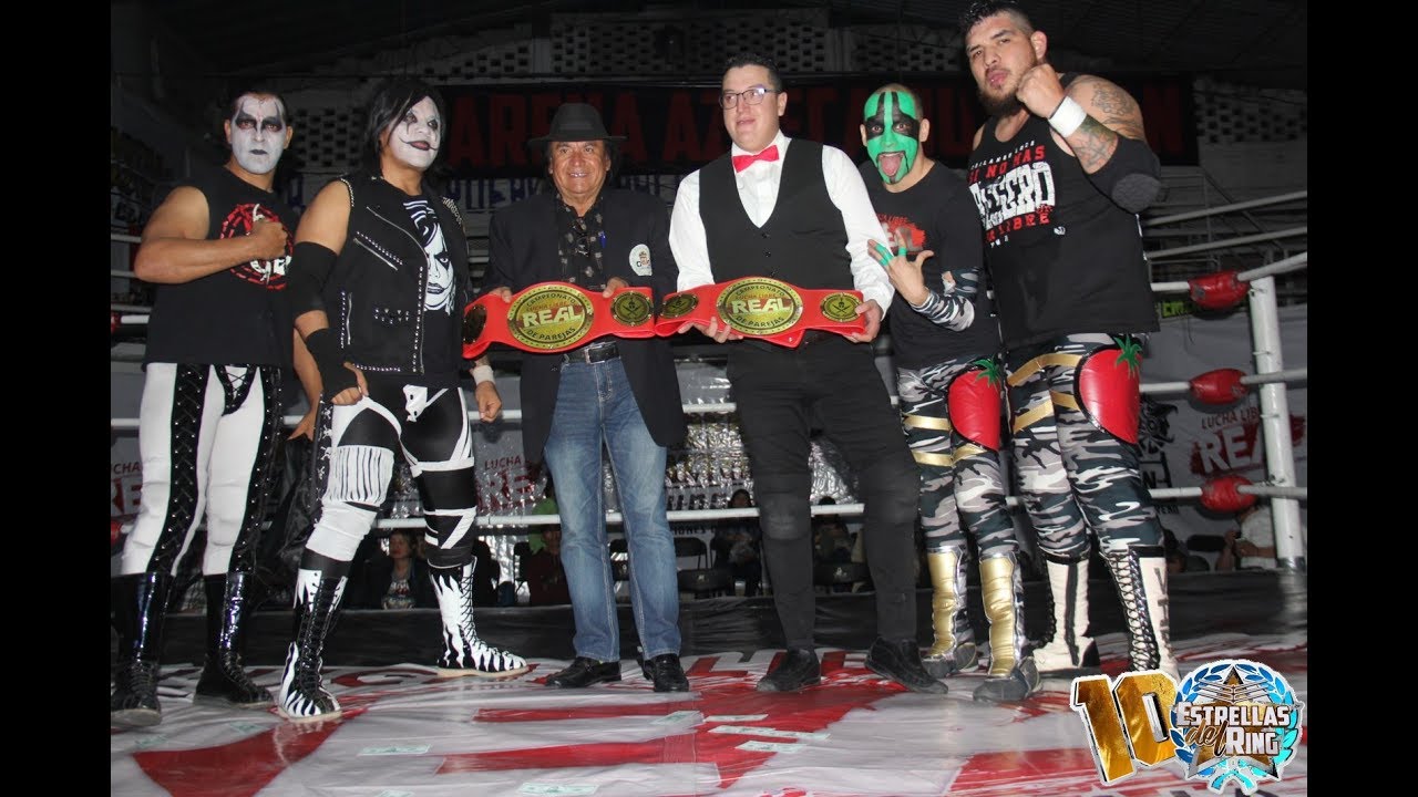 librenms Dark Cuervo y Dark Escoria (c) vs Fresero Jr y Mr. Iguana (r) CAMPEONATOS DE PAREJAS LUCHA REAL