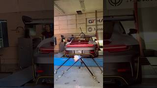 992 GT3RS dyno with flames🔥 @G@GT_HAUSporsche #gt3rs #dyno #shorts
