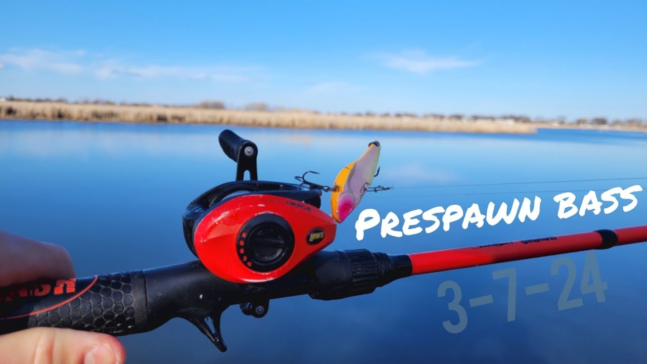 Spring Bass Fishing From The Bank!