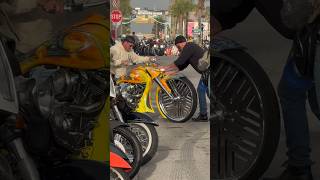 Parking a big wheel motorcycle during bike week #motorcycle #bikelife #bigwheel