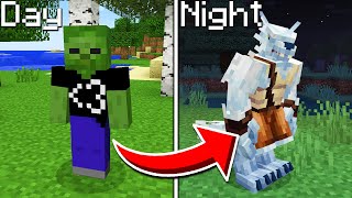 I Turned Into a WEREWOLF in Minecraft at NIGHT...