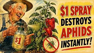 Stop Buying Pesticides! The One Dollar Miracle Spray That Wipes Out Aphids Instantly 🌶️🐛