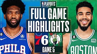 費城76人隊對波士頓塞爾蒂克隊第5場比賽精華 | 2022-2023 NBA季後賽