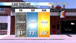 Ken Smith Autobody Three Day Forecast 10/9/25