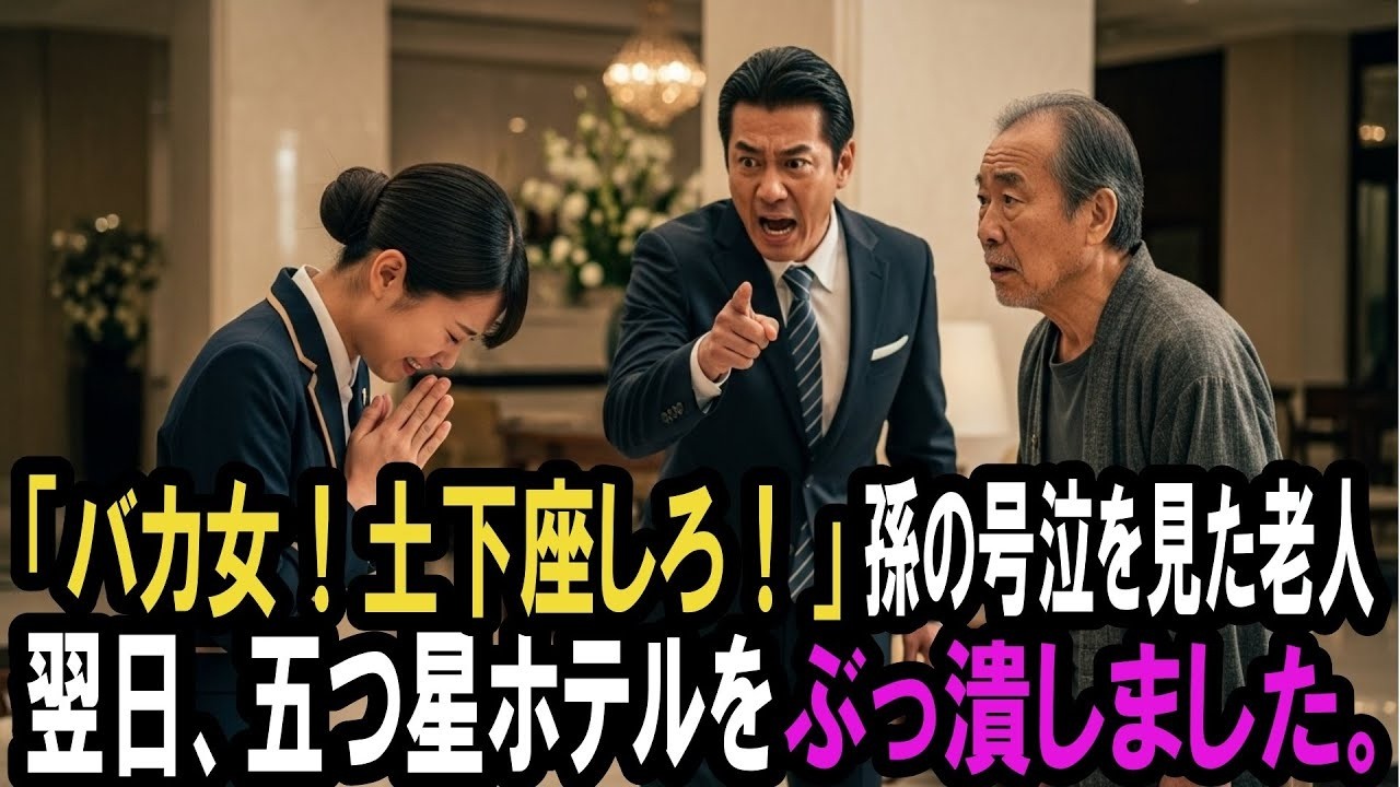 孫が勤める五つ星ホテルを訪れたボロ服の老人…上司に土下座を強要され泣き崩れる孫を見た直後、ホテルが一夜で崩壊した。