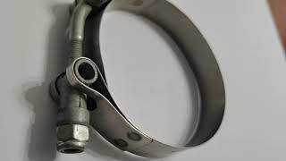 SS304 stainless steel clamps T bolt hose clamp with spring