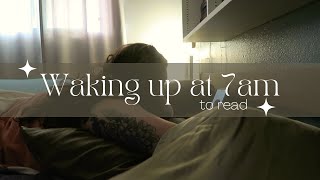 WAKING UP EARLY TO READ FOR A WEEK | 7am Reading Vlog