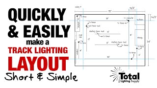 How to Quickly & Easily make a Track Lighting Layout Short & Simple