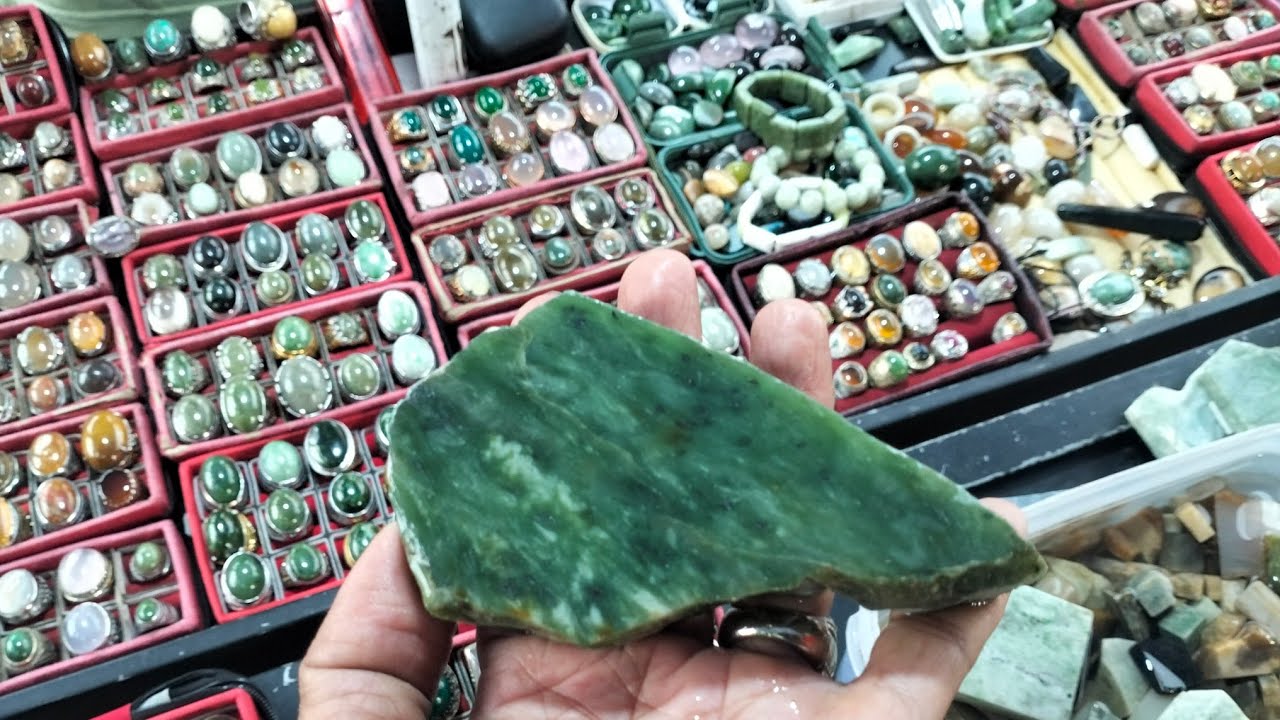 LAPAK BATU AKIK GIOK ACEH NATURAL BERKUALITAS 