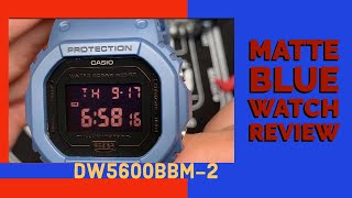 G-Shock DW5600BBM-2 - Matte Blue Casio Watch - Elegant and functional Watch for Everyday Use
