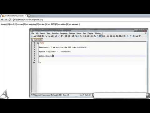 PHP Tutorial 20   Explode PHP For Beginners