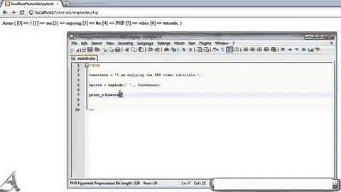 PHP Tutorial 20   Explode PHP For Beginners