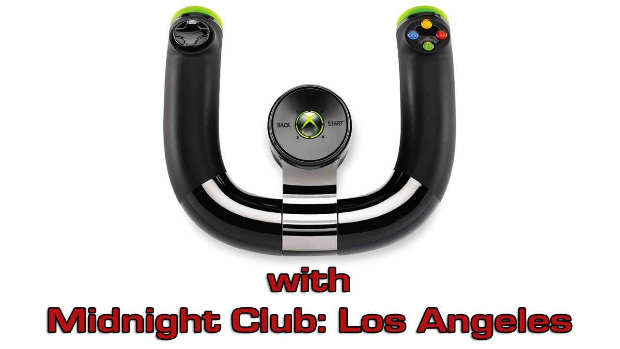 Microsoft Xbox 360 Wireless Speed Wheel with Midnight Club: Los