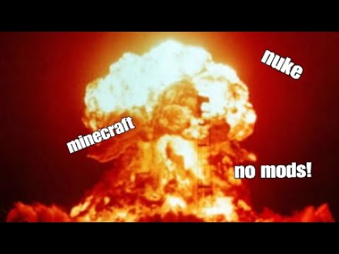 How to make a nuke in Minecraft! (no mods) - YouTube