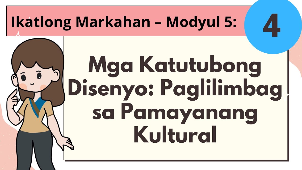 ARTS 4 Ikatlong Markahan Modyul 5 Mga Katutubong Disenyo Paglilimbag