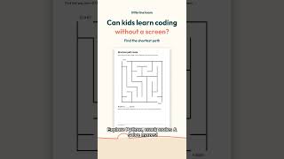 Screen-Free Coding for Kids | Printable Computing Activities Ages 5-11 #shorts