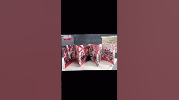 ✨🌱Accordion book Project Reveal ! ✨🌱 #artshorts #artistsupport