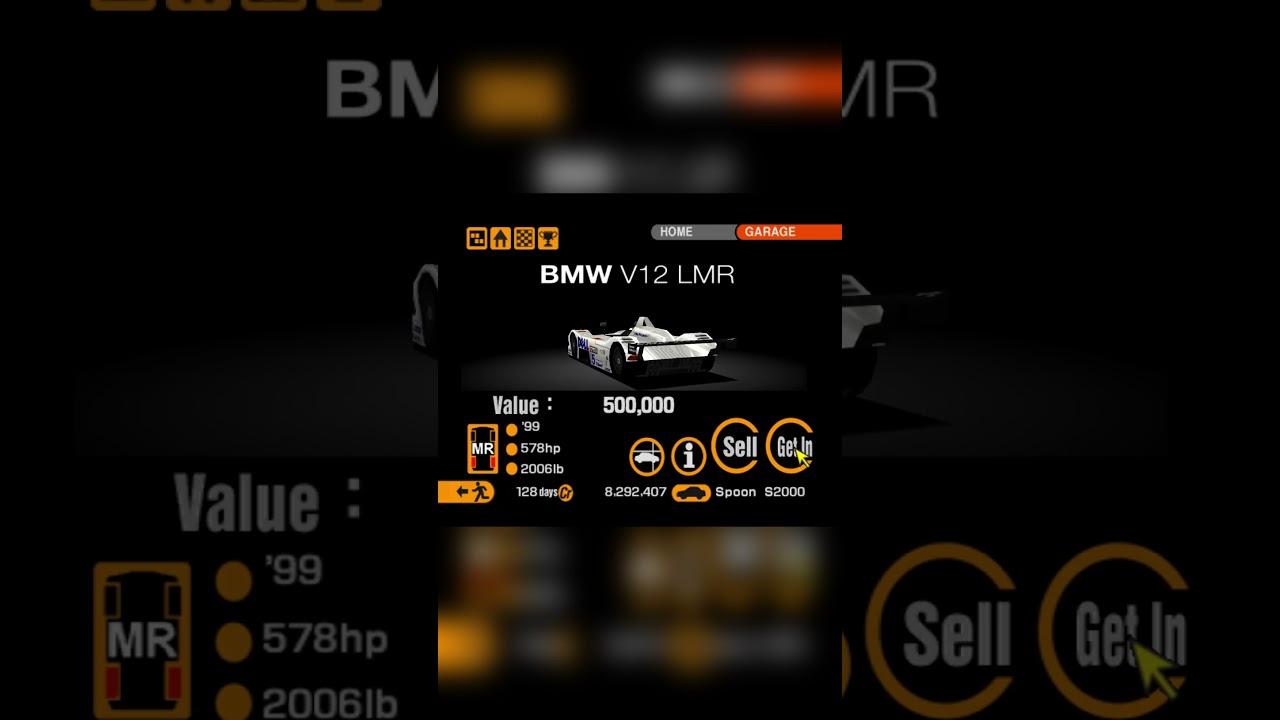 All LMP Race Cars in GT2 Project A-Spec