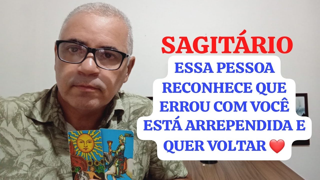 SAGITÁRIO: A SAUDADE BATEU FORTE ESSA PESSOA VAI VOLTAR PORQUE NÃO CONSEGUE ESQUECER TE ESQUECER ❤️