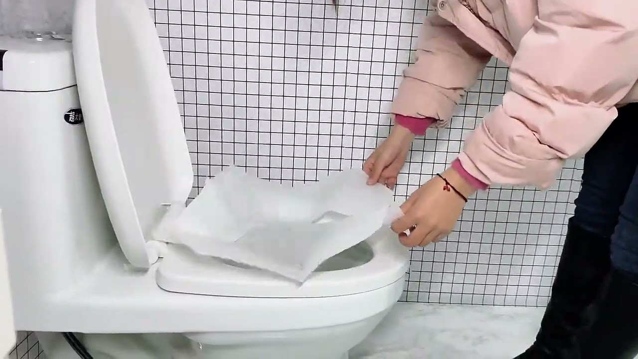 Eco-friendly 1 ply disposable toilet seat cover paper fulshable toilet seat cushion