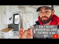 Can I Install RESIDENTIAL LIGHT FIXTURES in my RV? YES, here's how! | RV RENO