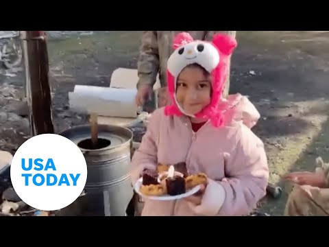 Soldiers in Turkey celebrate girl's birthday after mom dies in quake | USA TODAY