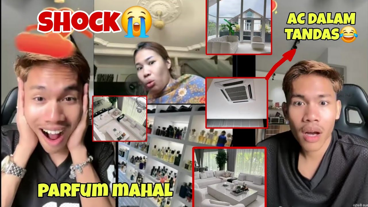 Daus dan dilla tertegun tengok rumah mewah abang anas, ada air cond dalam tandas
