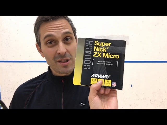Ashaway SuperNick ZX Micro Strings Review - YouTube