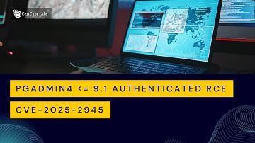 🚨PgAdmin4 ≤ 9.1 Authenticated RCE - CVE-2025-2945 | #cve #poc #pgadmin #rce #cybersecurity #certcube