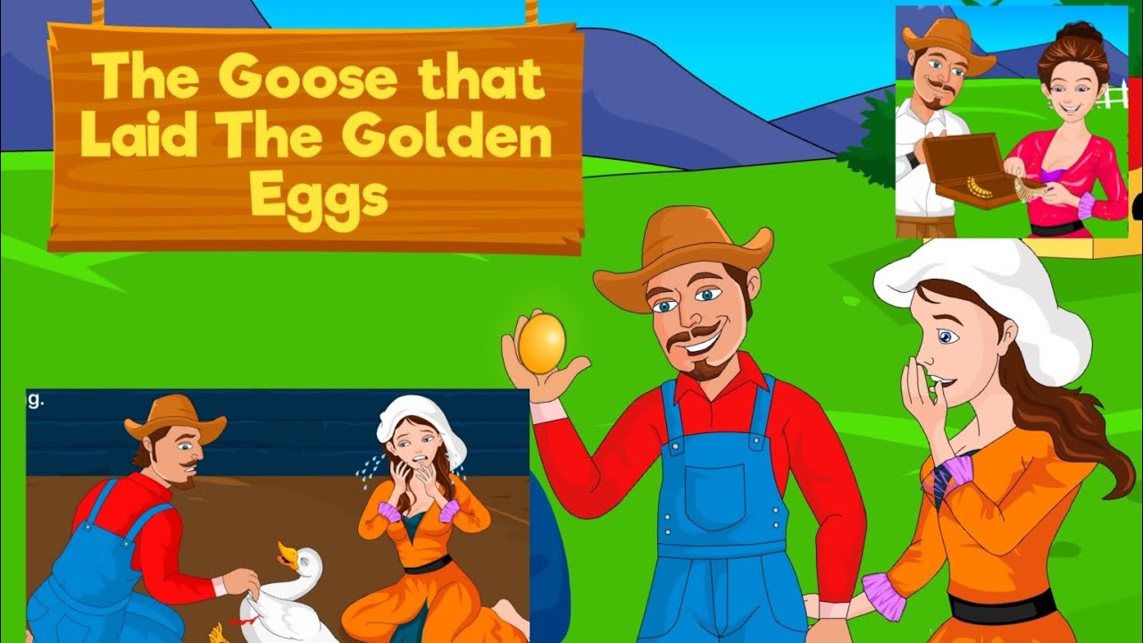 The Goose That Laid The Golden Eggs | English Story for Kids | Short ...