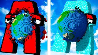 Mini To Big Earth Vs Alphabet Lore Experiments In Teardown