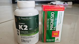unboxing Cloreto de Magnésio Medinal Vitamina K2MK7 Floral Ervas