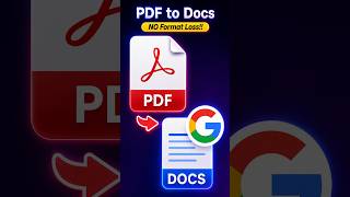 🔥🤯How To Convert PDF To Google Docs - Edit PDF in Google docs (10 Seconds!)#shorts