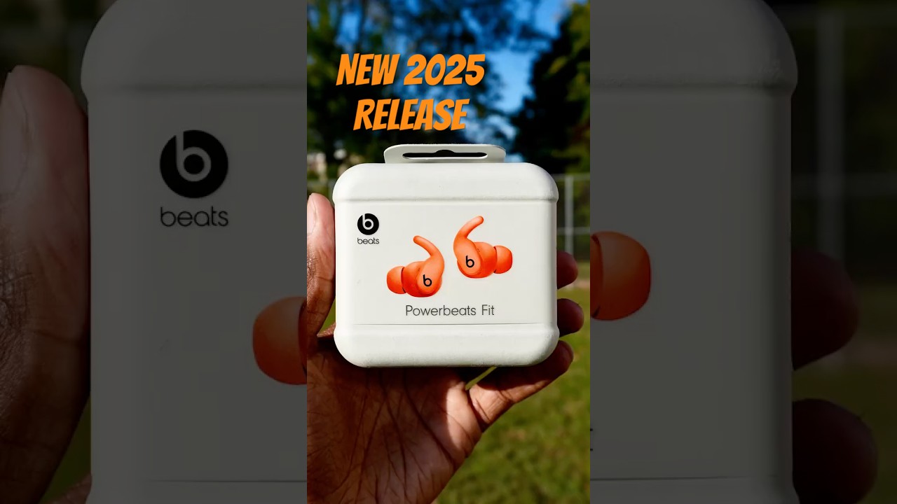 新品 POWERBEATS FIT オレンジ ANC 2025/10発売 Powerbeats-Fit-Spark-Orange-1-