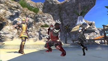 Final Fantasy 14 - Go Go Posing Rangers start and end