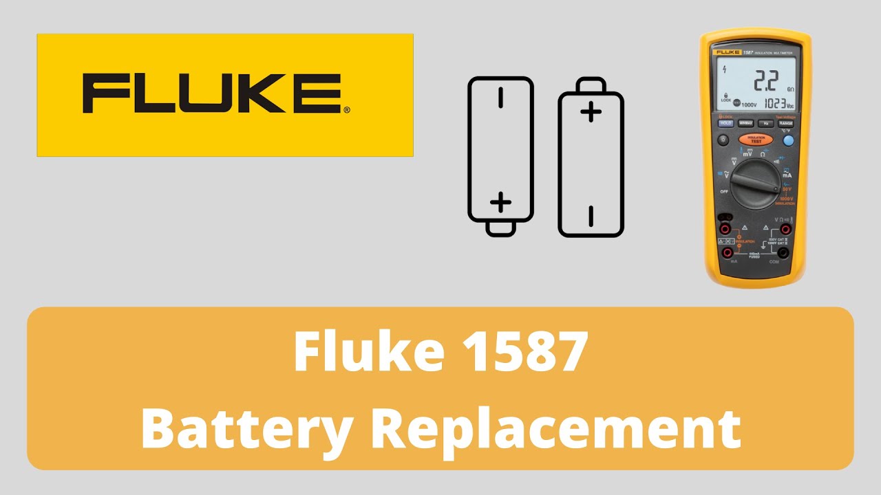 Fluke 1587 / 1507 Battery Replacement - 60 Seconds or Less - Simple, Easy, Fast