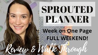 sprouted planner - review & walk through - financial independence